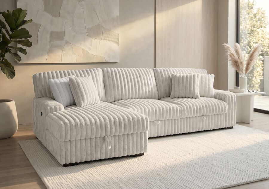Vermont 1 Taupe Left Chaise